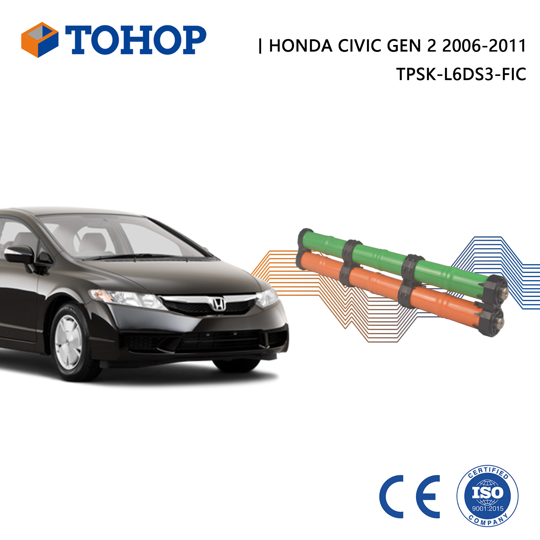Nuovissima sostituzione della batteria ibrida Honda Civic Gen 2 da 14,4 V 6,5 Ah